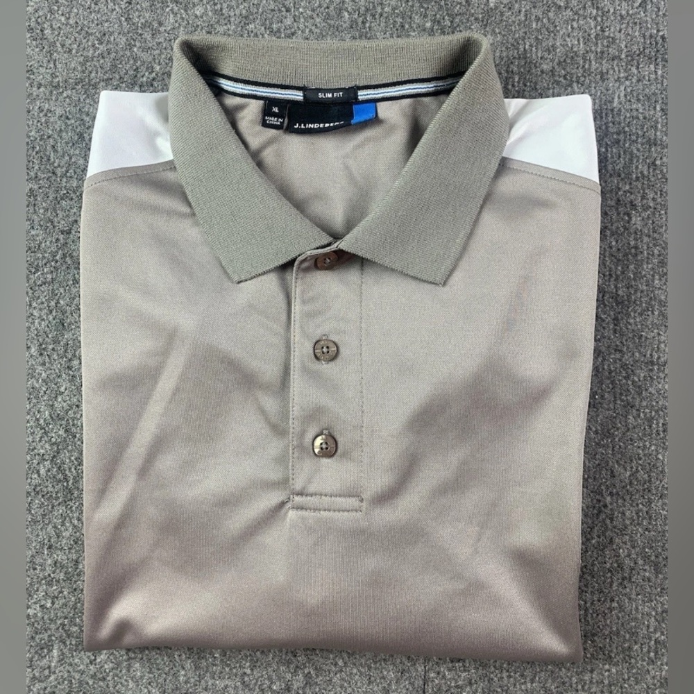 J Lindeberg Slim Fit Field Sensor Mens Short Sleeve Golf Polo Shirt Size XL